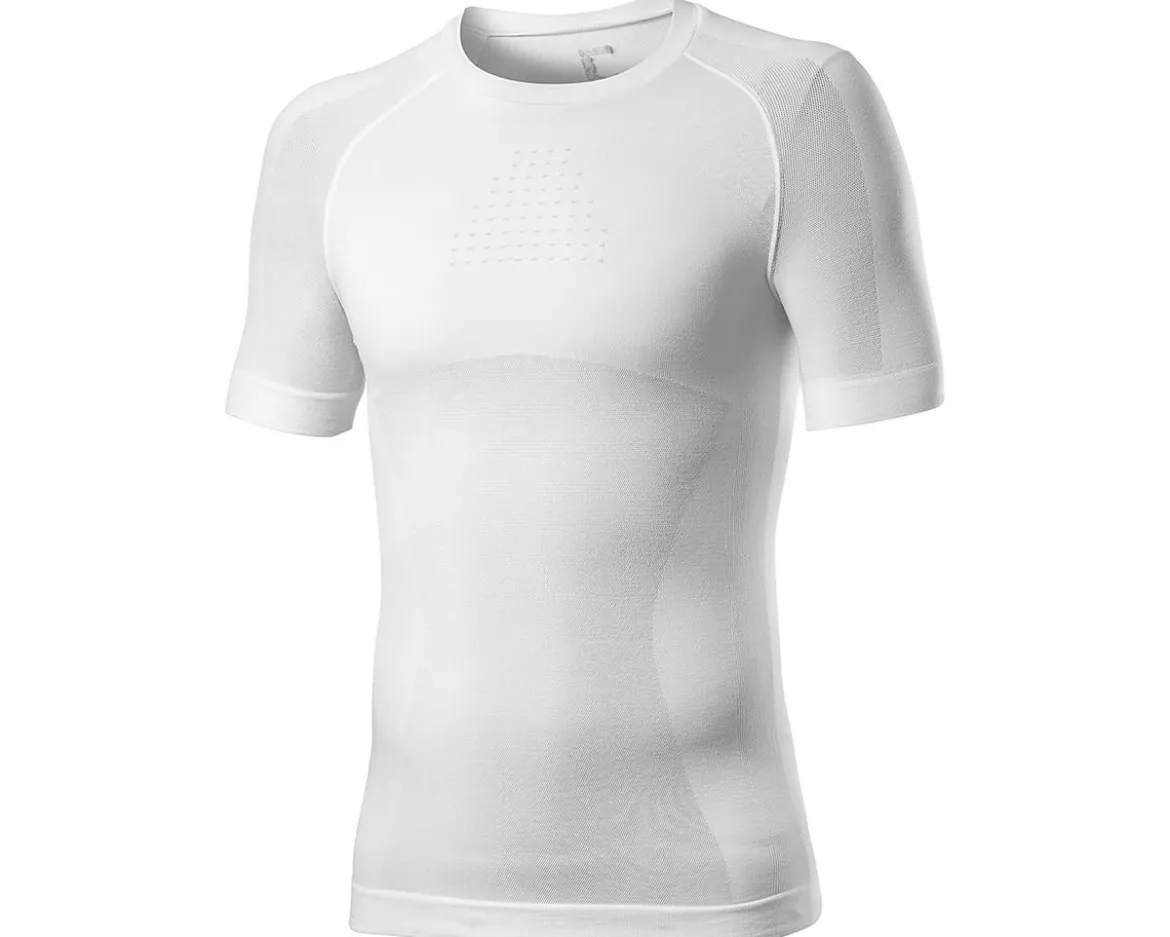 Castelli Men's Core Seamless Short Sleeve Base Layer (White) (2XL)