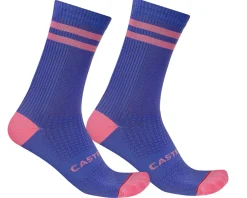 Castelli Originale 18 Socks (Ultraviolet/Rosa Giro) (S/M)