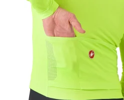 Castelli Puro 4 Long Sleeve Jersey (Electric Lime) (S)