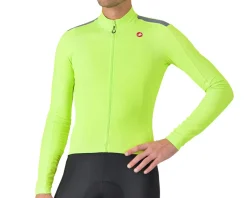 Castelli Puro 4 Long Sleeve Jersey (Electric Lime) (S)