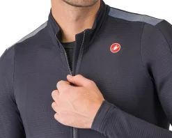 Castelli Puro 4 Long Sleeve Jersey (Dark Grey) (S)