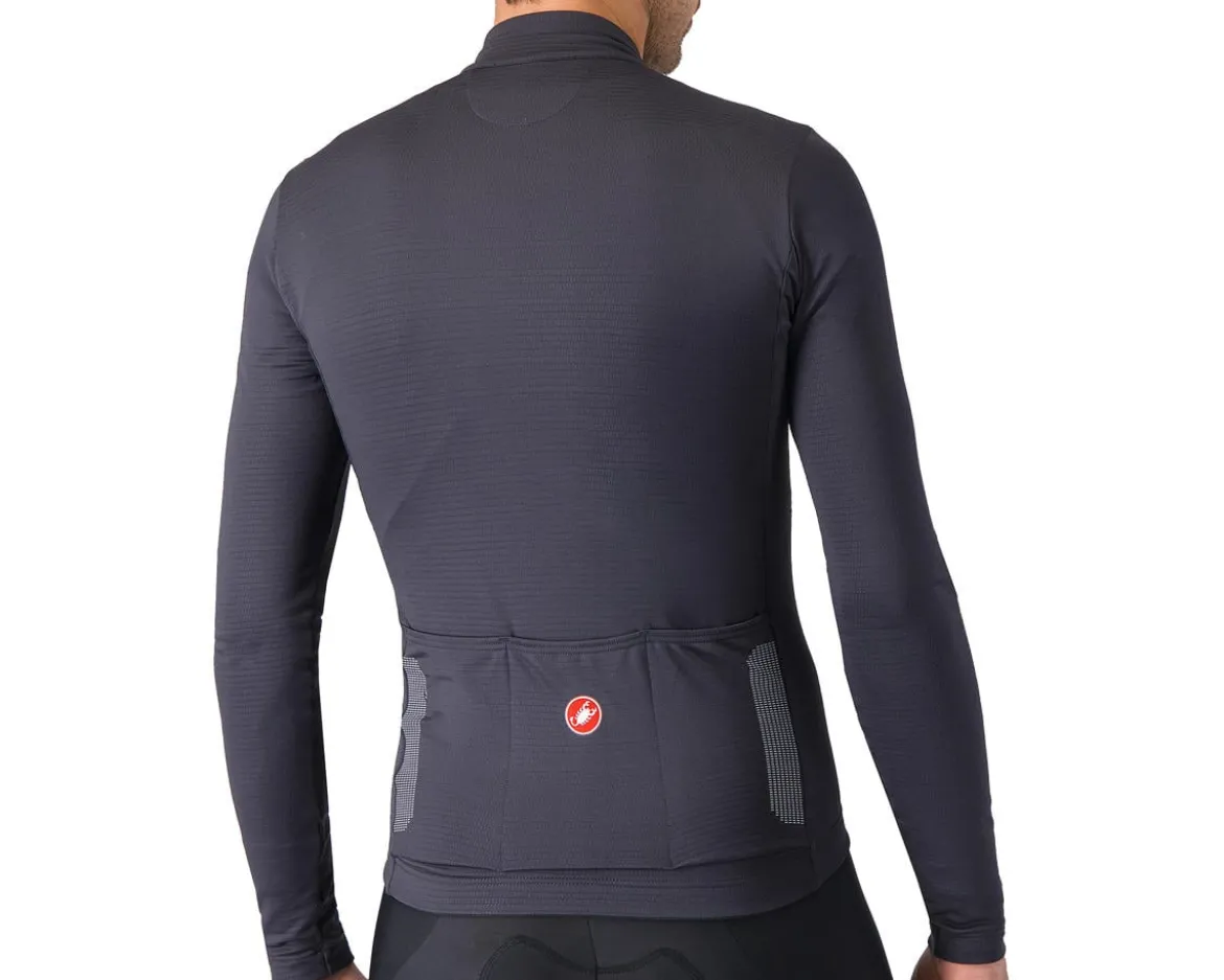 Castelli Puro 4 Long Sleeve Jersey (Dark Grey) (S)