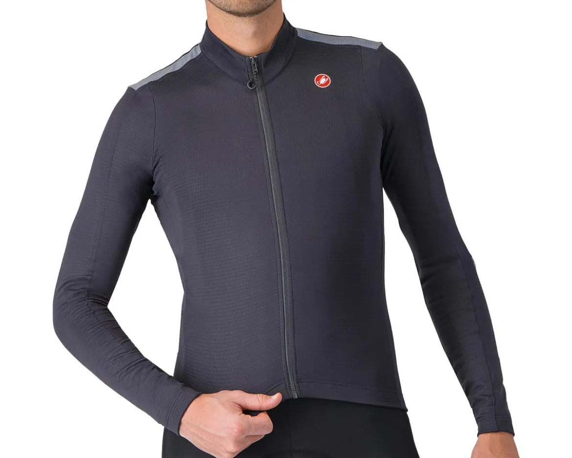 Castelli Puro 4 Long Sleeve Jersey (Dark Grey) (S)