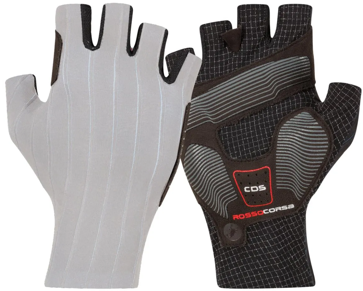 Castelli Rosso Corsa Pro Gloves (Silver Grey) (S)