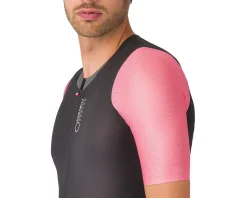 Castelli Saturday Morning Skinsuit (Black/Rosa Giro/Smoky Grey) (S)