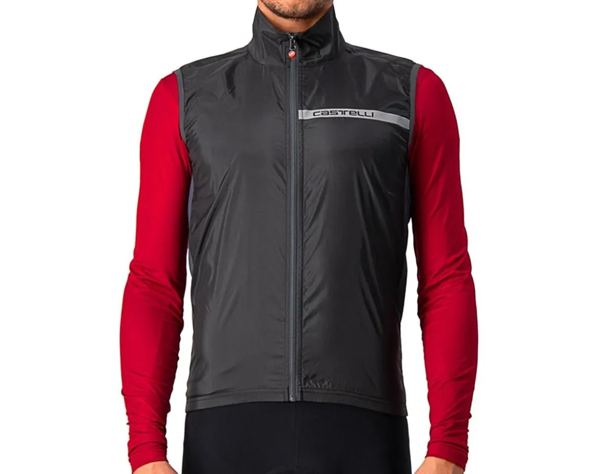 Castelli Squadra Stretch Vest (Light Black/Dark Grey) (M)