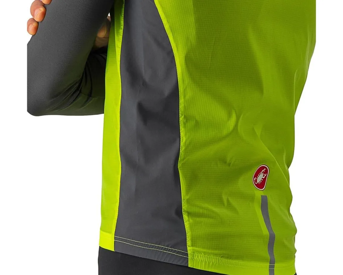 Castelli Squadra Stretch Vest (Electric Lime/Dark Grey) (S)