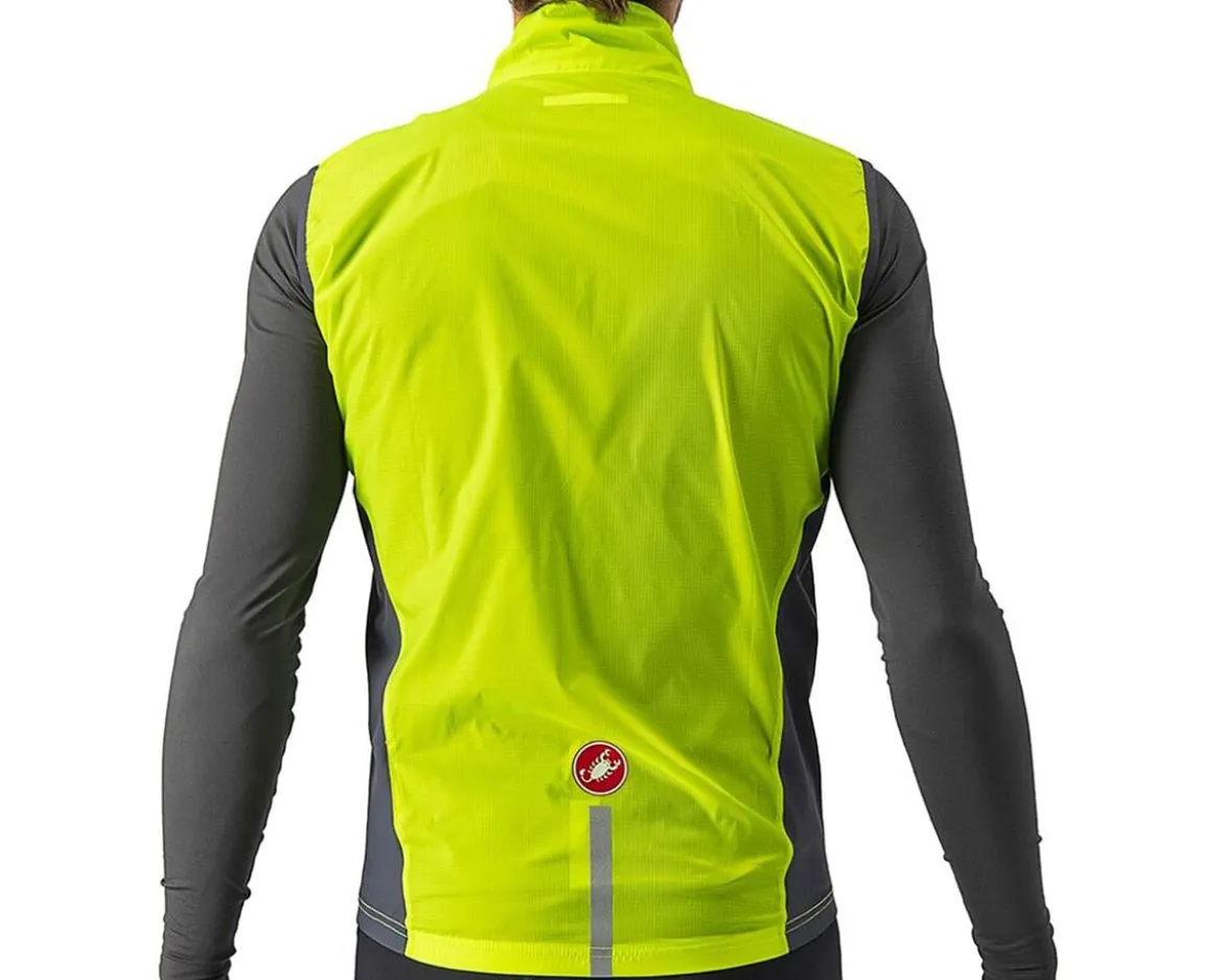Castelli Squadra Stretch Vest (Electric Lime/Dark Grey) (S)