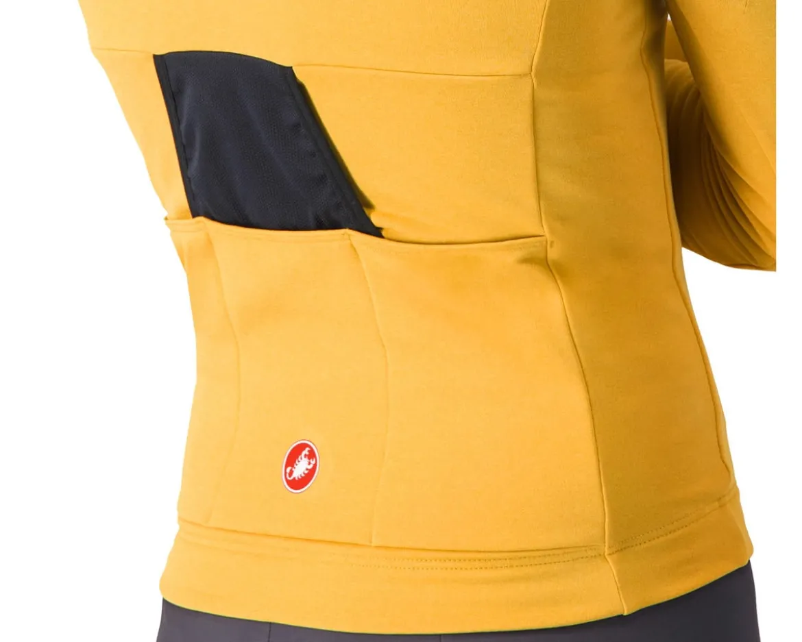 Castelli Unlimited Trail 2 Long Sleeve Jersey (Goldenrod/Dark Grey) (XL)