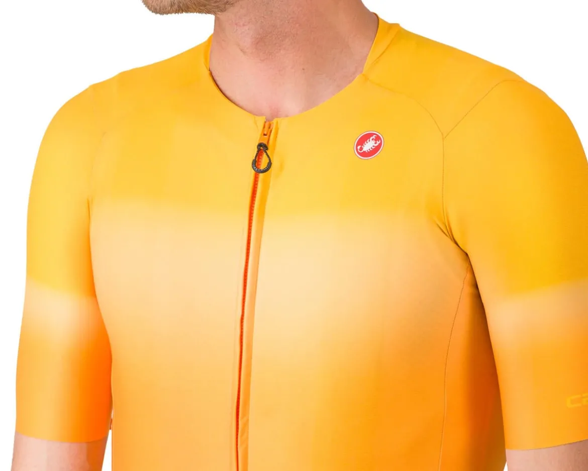 Castelli UPF Short Sleeve Jersey (Vivid Orange) (L)