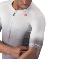 Castelli UPF Short Sleeve Jersey (Silver Grey) (S)