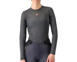 Castelli Women's Medio Long Sleeve Base Layer (Melange Grey) (L)