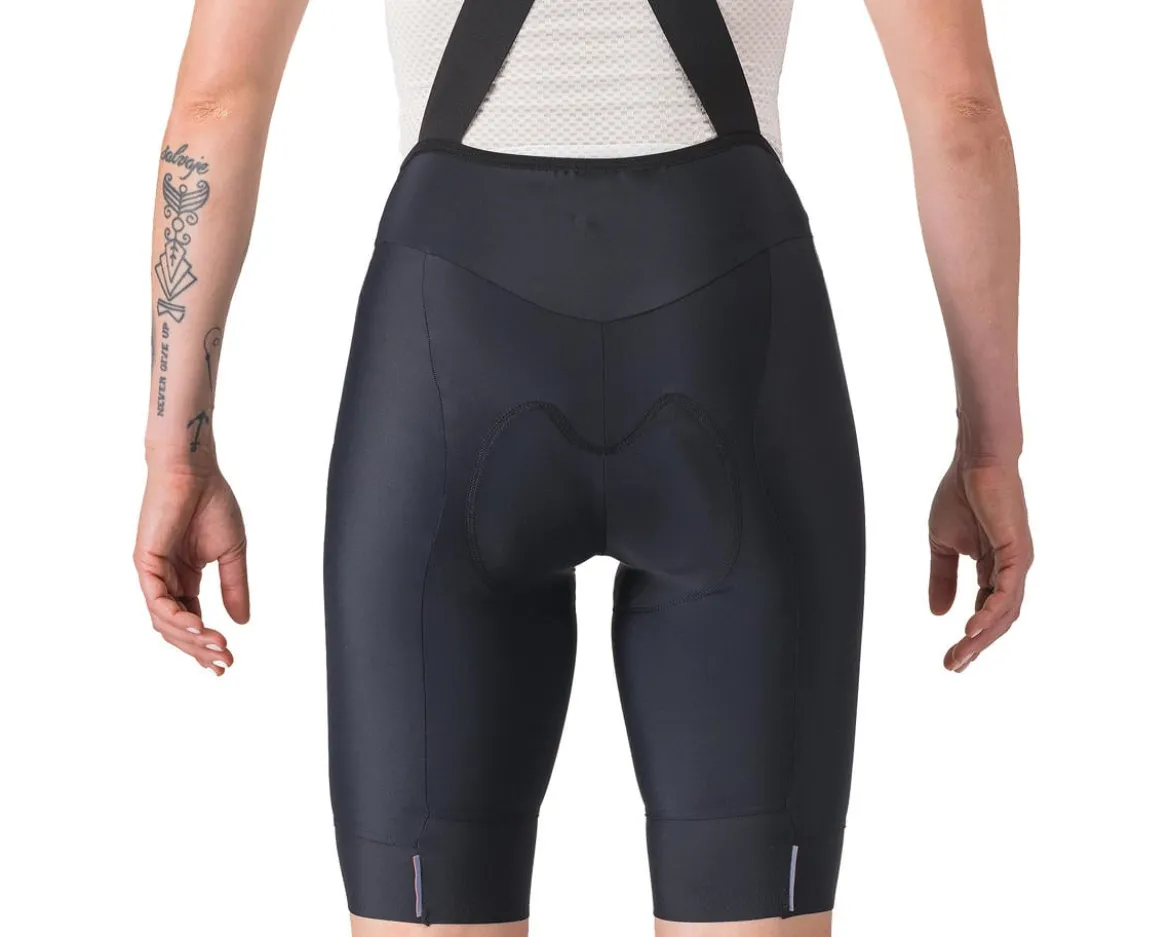 Castelli Women's Prima 2 Drop Tail Bib Shorts (Black/Black) (S)