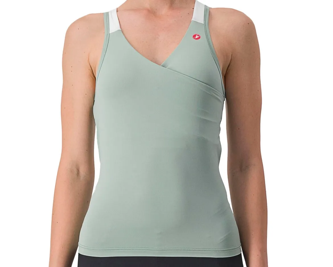 Castelli Women's Solaris Sleeveless Top (Defender Green/Ivory) (S)