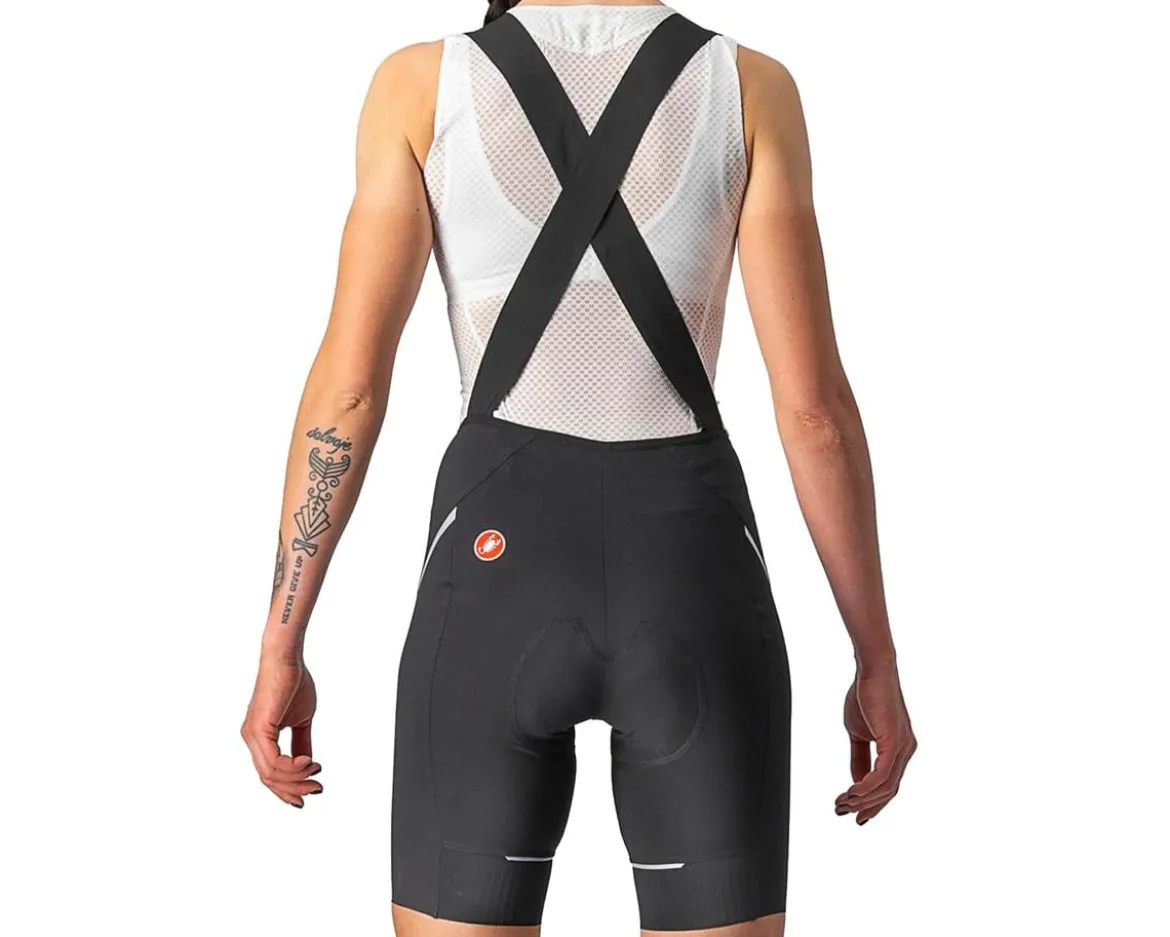 Castelli Women's Velocissima 3 Bib Shorts (Black/Silver) (XS)