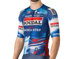 Castelli x Soudal/Quick-Step Climber's A/C Short Sleeve Jersey (Blue/Red) (L)