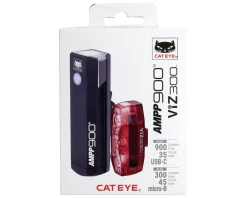 CatEye AMPP900/VIZ300 (USB-C) Headlight & Tail Light Set (USB-C)