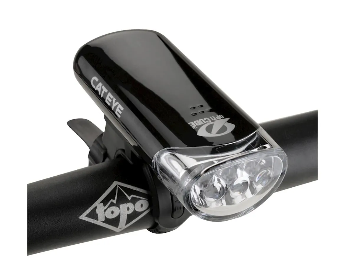 CatEye HL-EL135 + Omni 3 Headlight & Tail Light Set (Black) (150 Lumens)
