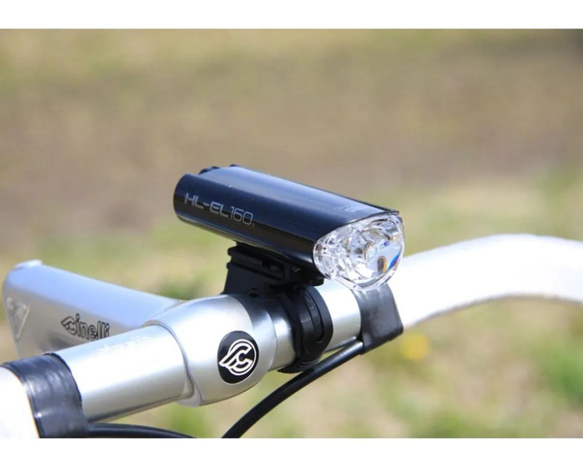 CatEye HL-EL160 Headlight (Black) (50 Lumens) (AA Batteries)