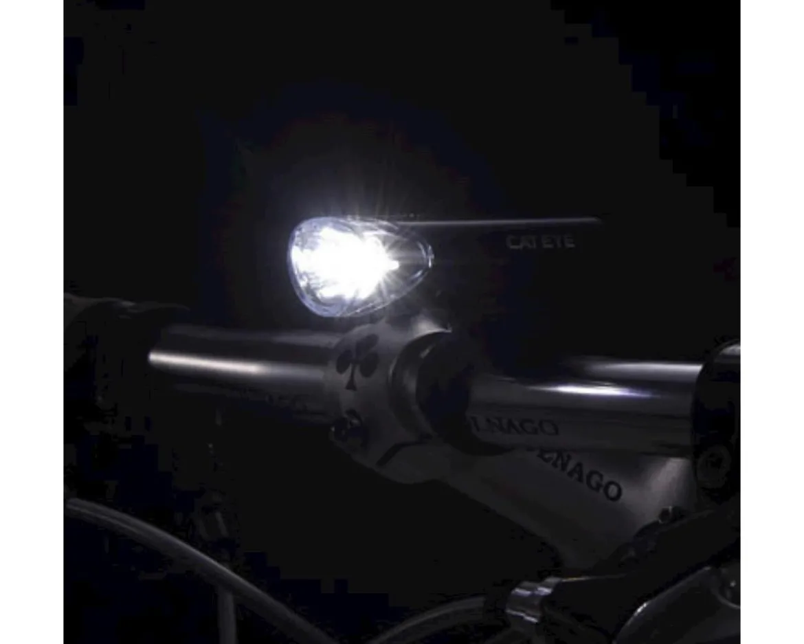 CatEye HL-EL135 LED Headlight (Black) (AA Batteries) (135 Lumens)