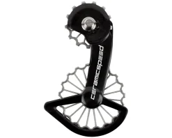 CeramicSpeed 3D Printed Ti OSPW System (Black/Silver) (Shimano 9100/8000) (Coated Ceramic Bearings)
