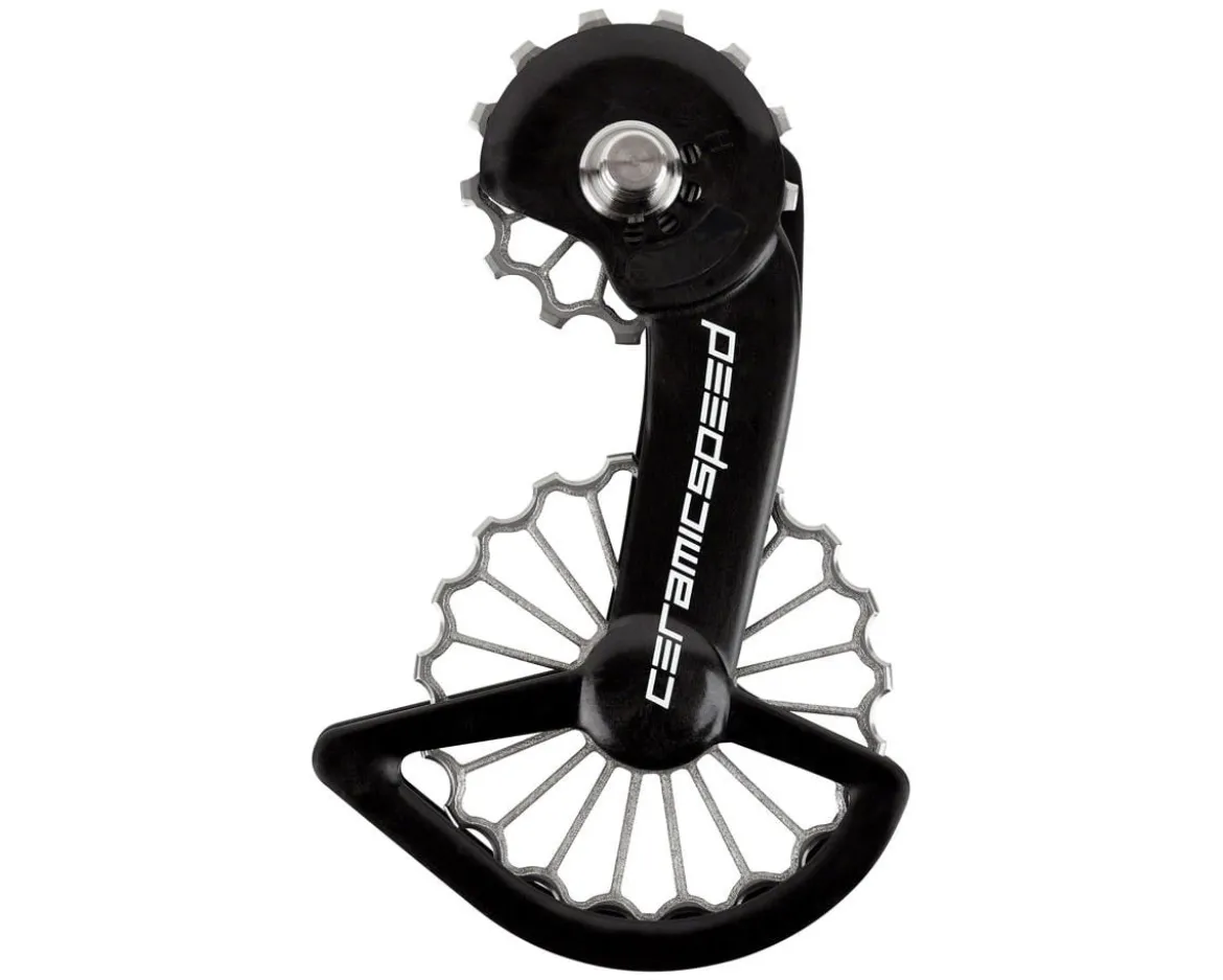 CeramicSpeed 3D Printed Ti OSPW System (Black/Silver) (Shimano 9100/8000) (Coated Ceramic Bearings)