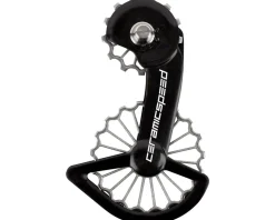 CeramicSpeed 3D Printed Ti OSPW System (Black/Silver) (Shimano 9200/8100) (Coated Ceramic Bearings)