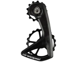 CeramicSpeed OSPW RS Pulley Wheel System for Shimano 105 7150 (Aluminum Pulley) (5 Spoke) (Carbon Cage)