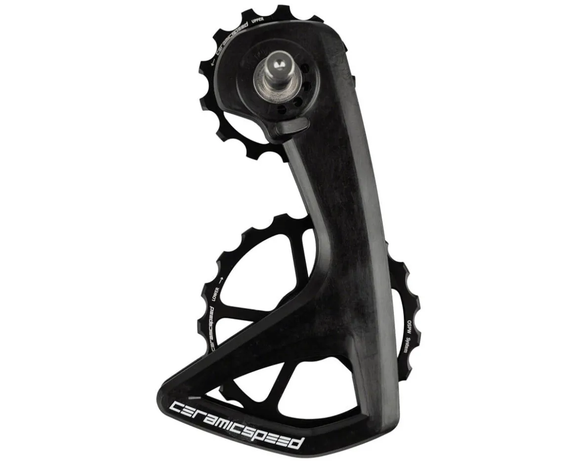 CeramicSpeed OSPW RS Pulley Wheel System for Shimano 105 7150 (Aluminum Pulley) (5 Spoke) (Carbon Cage)
