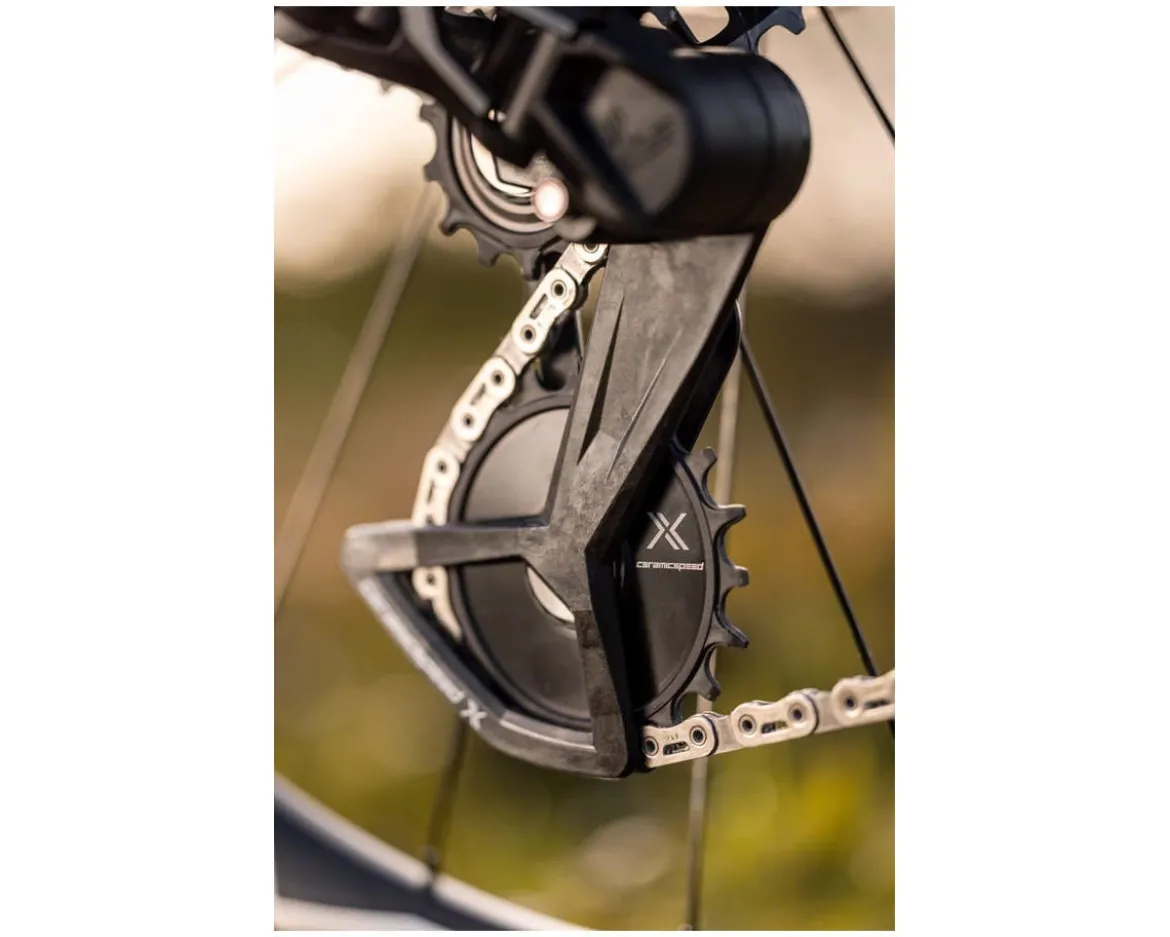 CeramicSpeed Oversized Pulley Wheel System (Black) (SRAM Eagle Transmission) (Coated Ceramic Bearings)