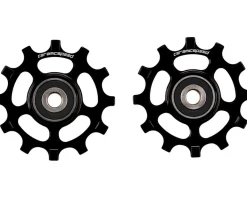 CeramicSpeed 12T Pulley Wheels (Black) (SRAM AXS Road D1) (Coated Ceramic Bearings)