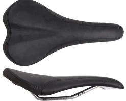 Charge Bikes Spoon Saddle (Black) (Chromoly Rails) (140mm)