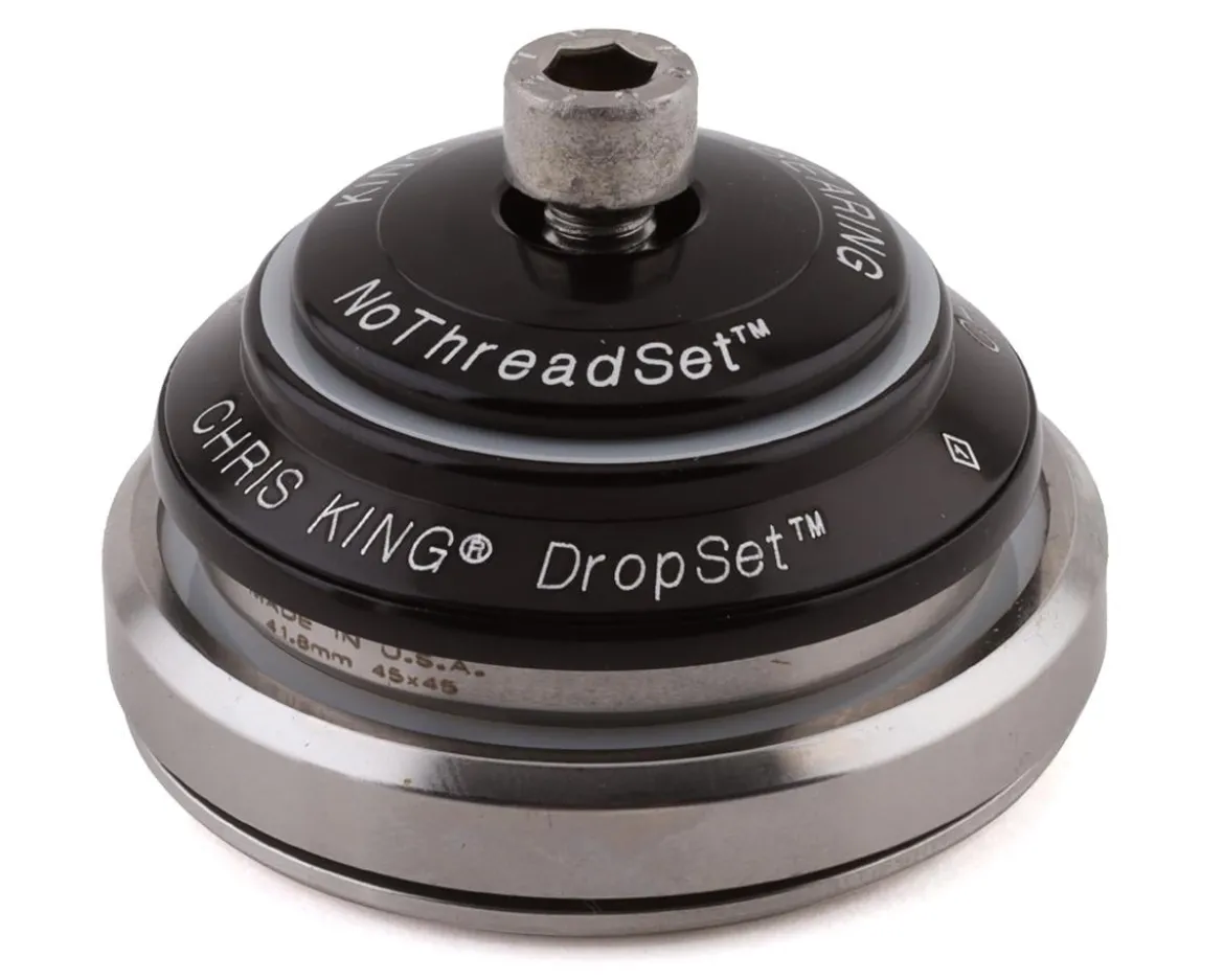 Chris King DropSet 2 Headset (Black) (1-1/8" to 1-1/2") (45°) (IS42/28.6) (IS52/40)