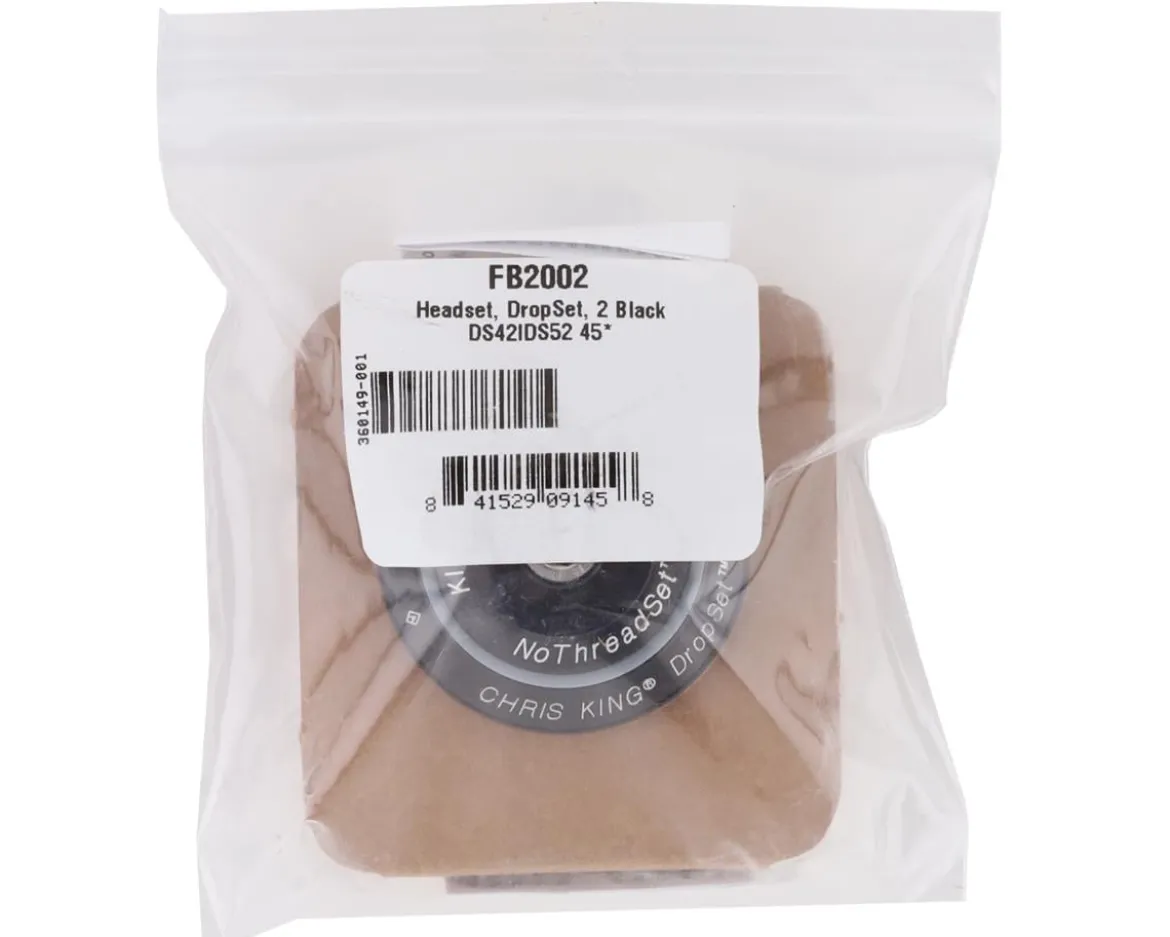 Chris King DropSet 2 Headset (Black) (1-1/8" to 1-1/2") (45°) (IS42/28.6) (IS52/40)