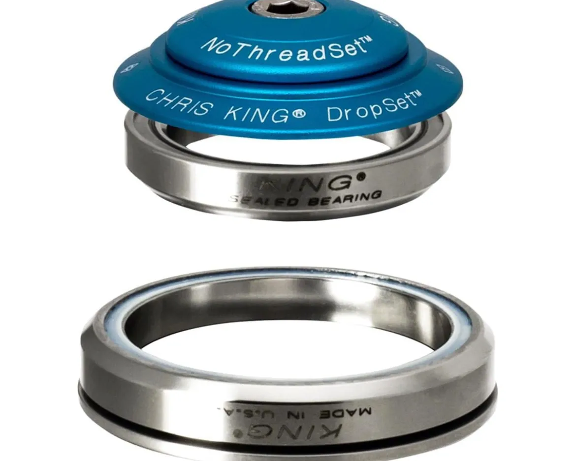 Chris King DropSet 5 Headset (Matte Turquoise) (1-1/8") (42/52mm) (45 Deg)