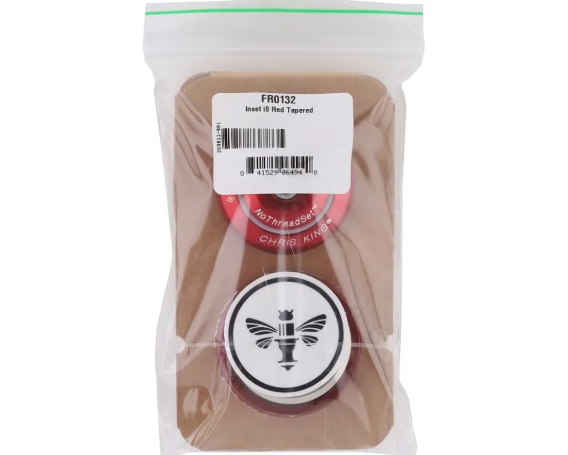 Chris King InSet 8 Headset (Red) (1-1/8" to 1-1/4") (ZS44/28.6) (EC44/33)