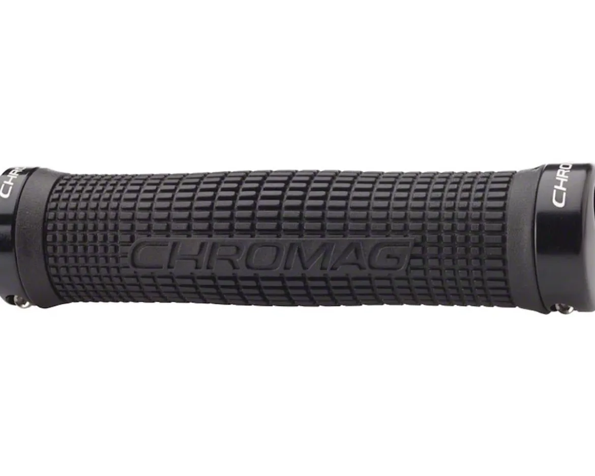 Chromag Squarewave Grips (Black) (142mm)