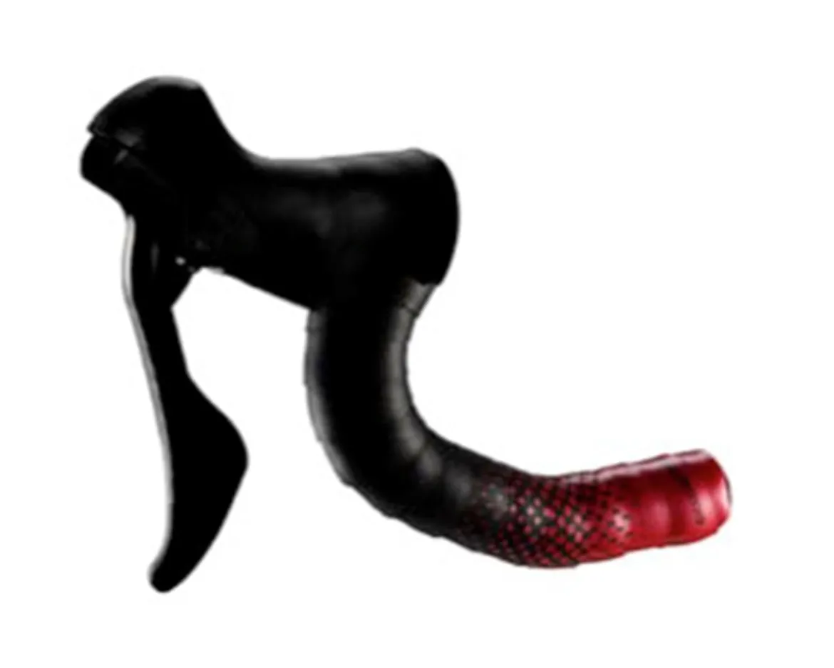 Ciclovation Advanced Leather Touch Handlebar Tape (Fusion Dot Black/Red)