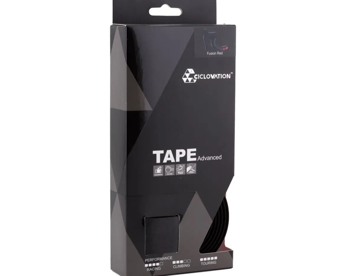 Ciclovation Advanced Leather Touch Handlebar Tape (Fusion Dot Black/Red)