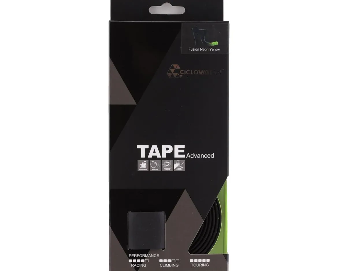 Ciclovation Advanced Leather Touch Handlebar Tape (Fusion Dot Neon Yellow)