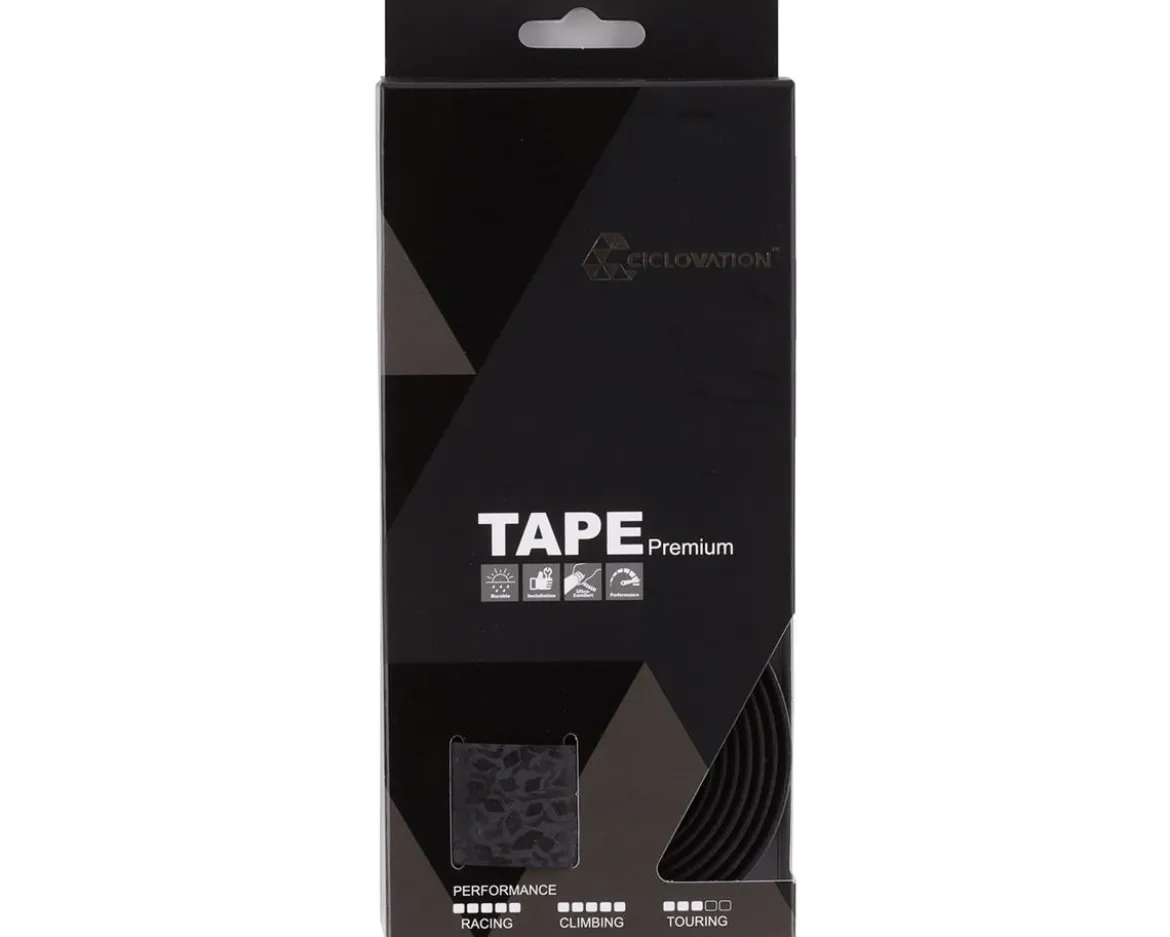 Ciclovation Premium Leather Touch Handlebar Tape (Black Diamond)