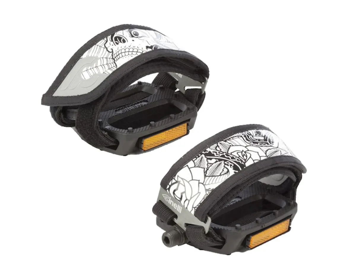 Cinelli Kinks Foot Straps (White) (Pair) (Mike Giant)