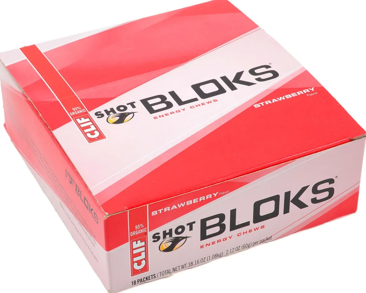 Clif Bar Shot Bloks Energy Chews (Strawberry) (18 | 2.1oz Packets)