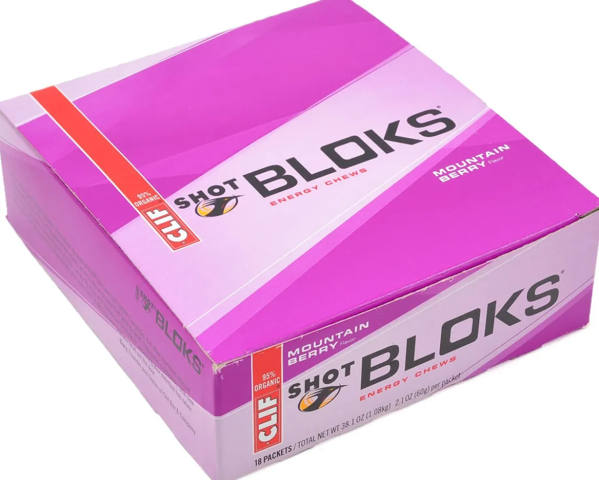 Clif Bar Shot Bloks Energy Chews (Mountain Berry) (18 | 2.1oz Packets)