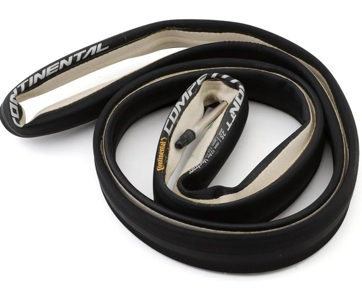 Continental Competition TT Tubular Road Tire (Black) (700c) (25mm) (Black Chili/Vectran Breaker)