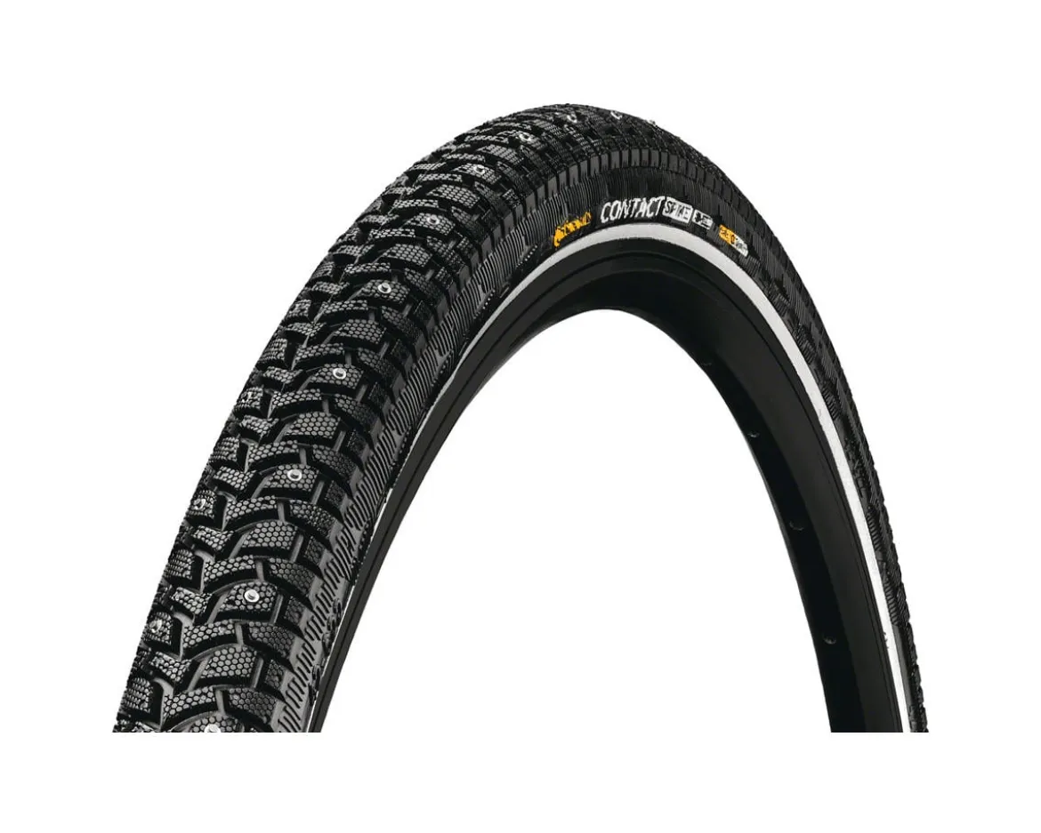 Continental Contact Spike Studded Winter Tire (Black/Reflex) (700c) (42mm) (120 Spikes) (Wire) (SafetySystem Breaker) (E25)