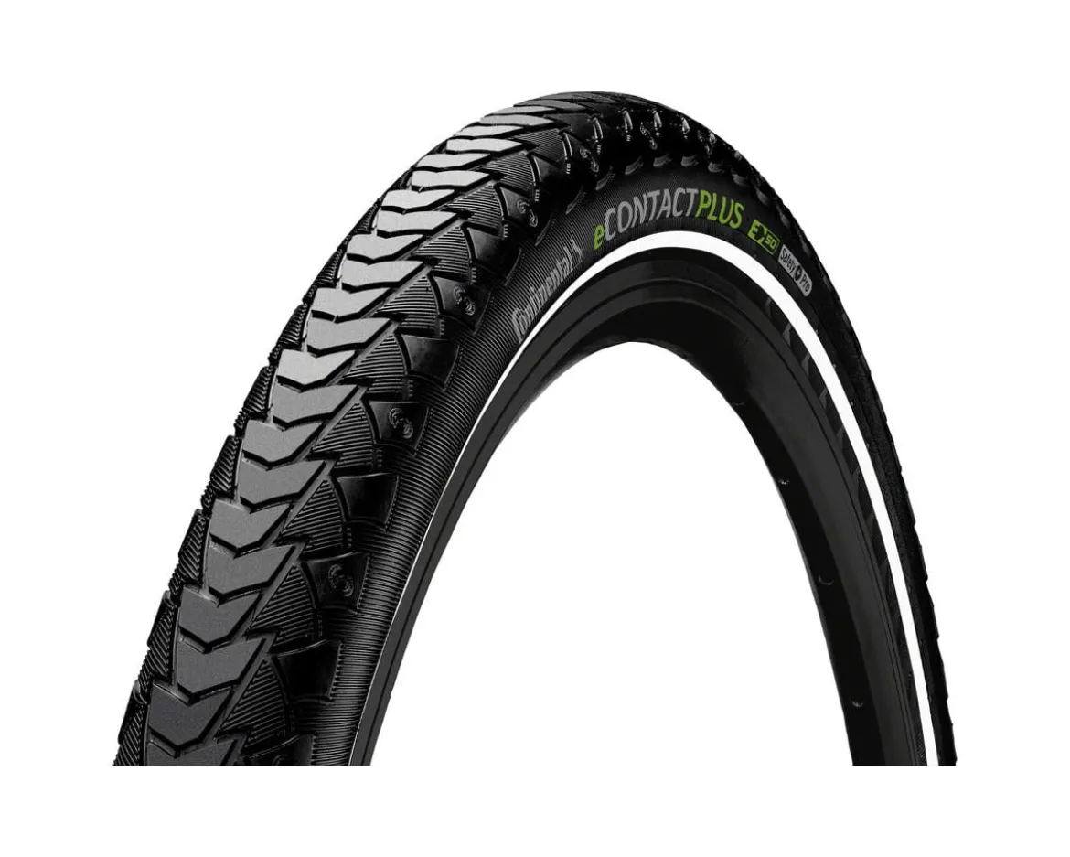 Continental eContact Plus Tire (Black/Reflex) (700c) (50mm) (Wire Bead) (SafetyPlus Breaker) (E50)