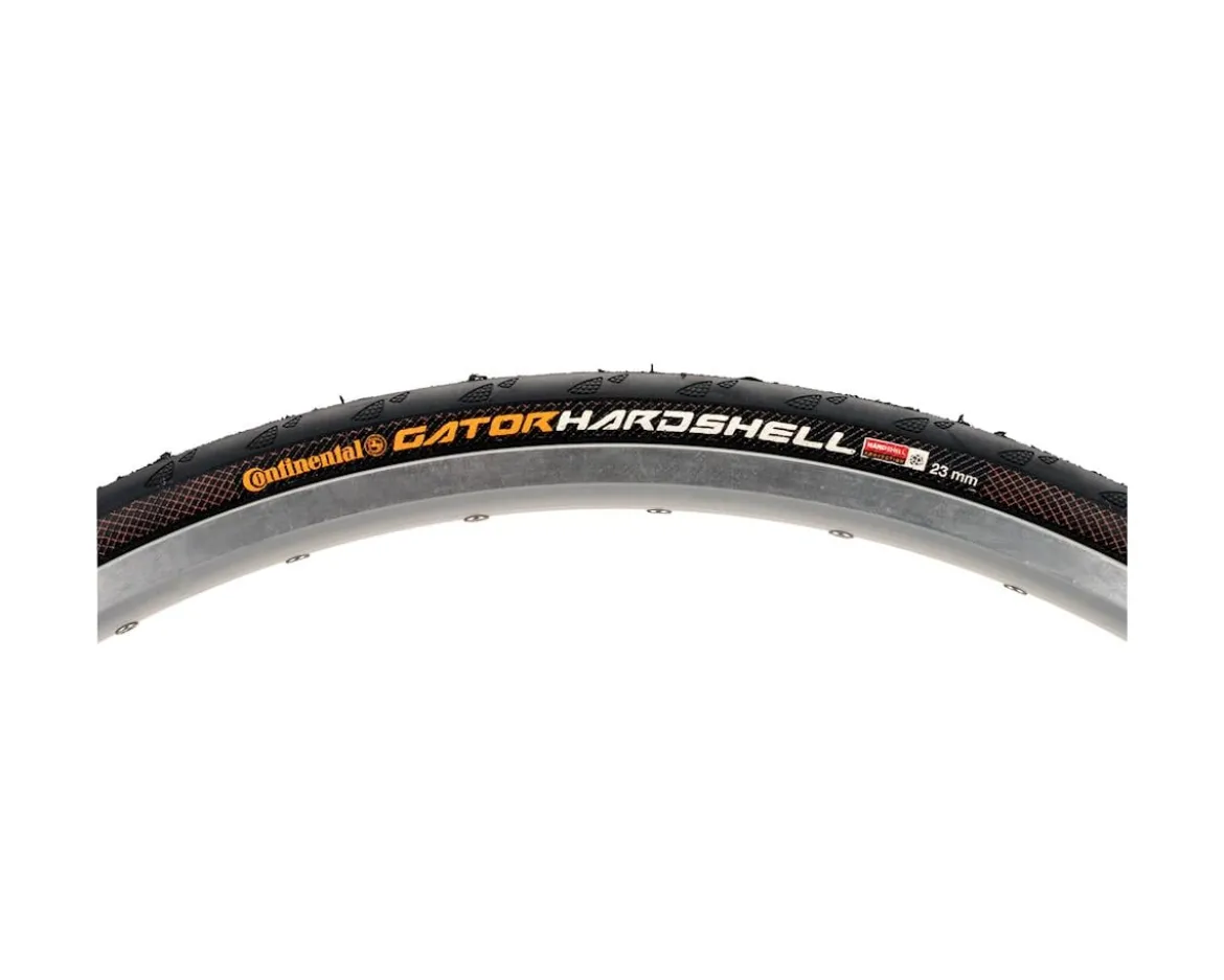 Continental Gator Hardshell Road Tire (Black) (700c) (23mm) (Folding) (DuraSkin/PolyX Breaker)
