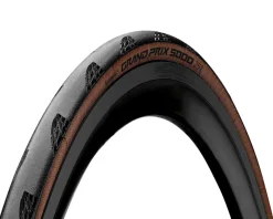 Continental Grand Prix 5000 Road Tire (Black/Transparent) (700c) (25mm) (Folding) (Black Chili)
