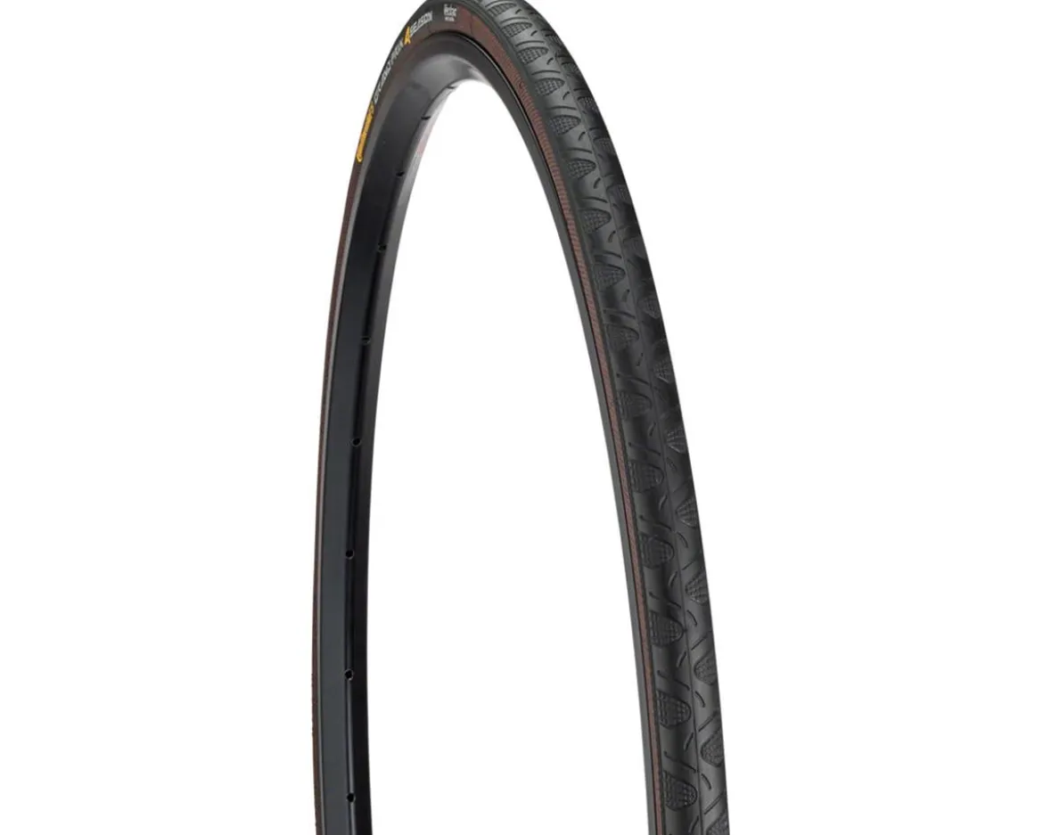 Continental Grand Prix 4-Season Road Tire (Black/Duraskin) (700c) (28mm) (Folding) (MaxGrip Silica/Vectran Breaker)